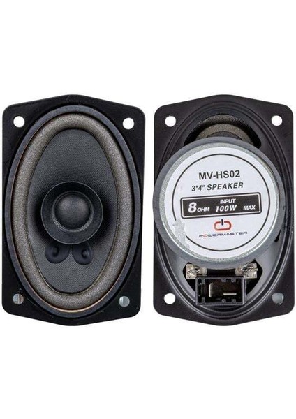 Magicvoice MV-HS02 3x4'' 7.5X10 cm 8 Ohm Max 100 Watt Oval Oto Hoparlör
