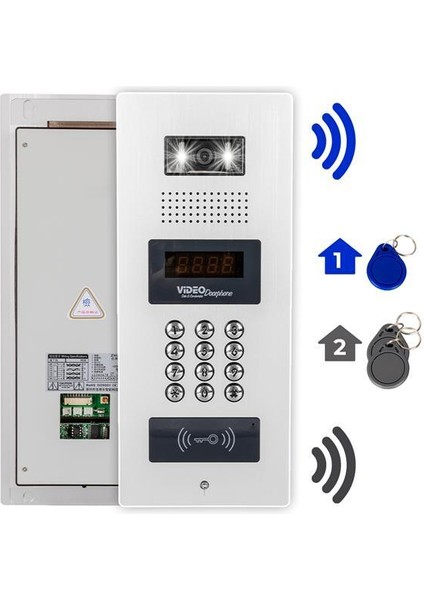 Powermaster 980C98RD Nfc Destekli Görüntülü Diafon Kapı Kilit Akıllı Ev Güvenliği Sistemi Vericisi