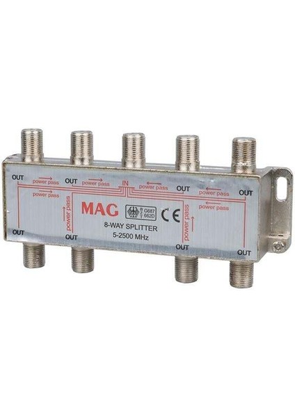 5-2500 1/8 Uydu Dağıtıcısı Splitter MG-1511