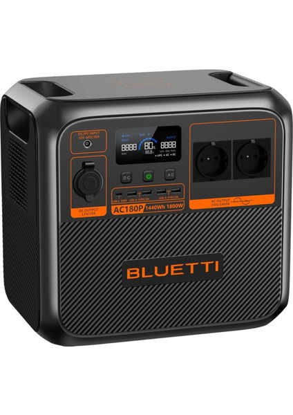 AC180P UPS 1440Wh Kapasiteli Taşınabilir Güç Kaynağı (Bluetti Türkiye Garantili)