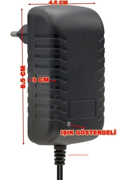 14.4V Dc 1A Li-On Şarjlı Matkap ve Şarjlı Süpürge Şarj Aleti (5.5x2.5 Jaklı 14.4 Volt 1 Amper 1000 Ma) fırsatları