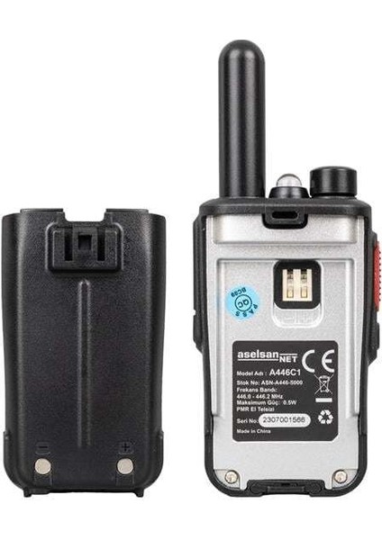 Aselsan A446C1 Tekli 16 Kanal 10KM Pmr 446 Telsiz modelleri