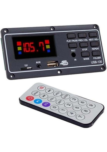 Magicvoice MV-15949 Usb-Sd-Aux-Bluetooth Mikrofonlu Kumandalı Ekranlı Oto Teyp Çevirici Dijital Player Board