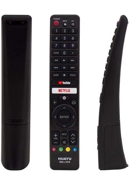 Huayu RM-L1678 Sharp Netflix-Youtube Tuşlu Lcd-Led Tv Kumanda