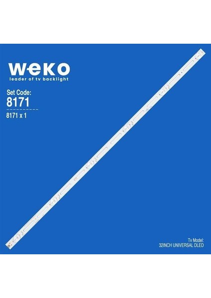 32INCH Universal Dled 6V 2W 6 Ledli 59 cm 1,8 cm NO:412