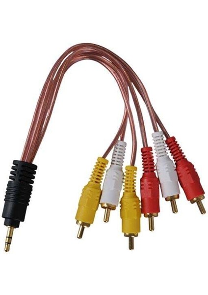 3.5 mm Stereo Erkek -6 Tos Erkek 5+1 Ses Sistemi Kablosu fiyatları