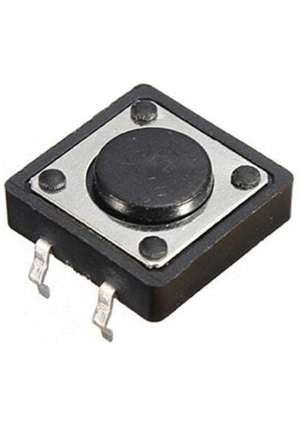 Powermaster IC-202 12X12X3.5 mm 4 Pinli Tact Switch Yuvarlak Buton