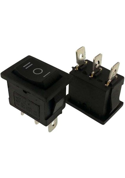 Yükseltici Anahtarı Mini Işıksız 3 Konumlu Yaylı Anahtar (On-Off-On)