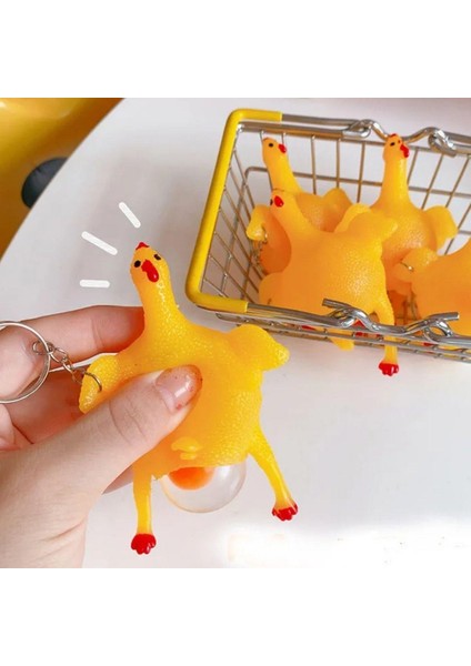 Yumurtlayan Eğlenceli Tavuk Anahtarlık (4915)