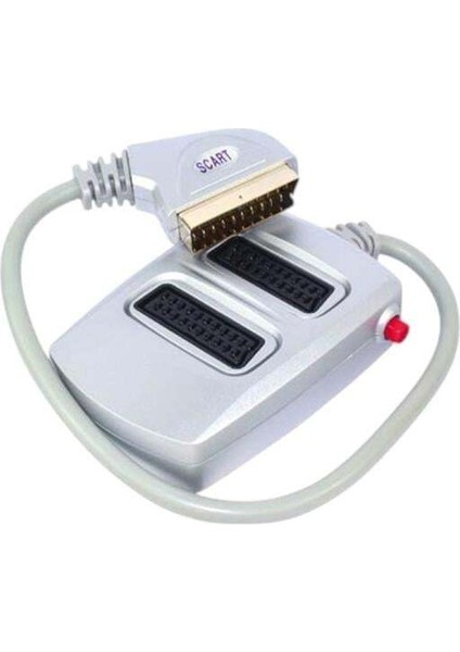 Scart Dağıtıcı 2 Li Silver Butonlu
