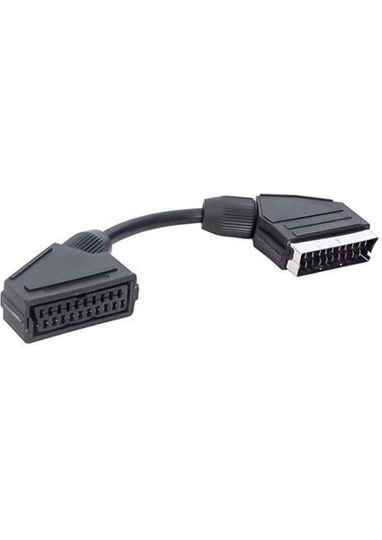 Scart Scart Erkek-Dişi Ara Kablo 20 cm Elektromer