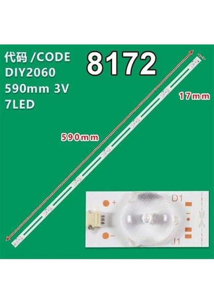32INCH Universal Dled 3V 1W 7 Ledli 59 cm 1,8 cm NO:444 modelleri