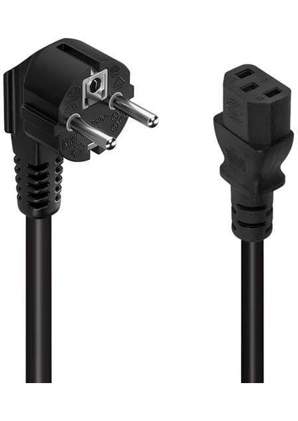 G-513B 3x0.75 mm C7 Bilgisayar 1.5 Metre Power Kablosu (Poşetli)