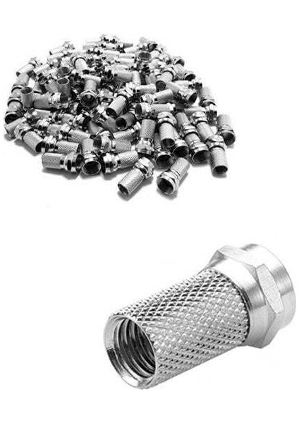 F Konnektör RG6/U6 (100'lü Paket)