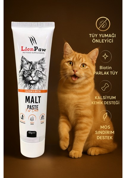 Anti-Hairball Tüy Yumağı Önleyici Malt Macun 100 gr Biotin & Kalsiyum Güçlü Içerik 2 Adet fiyatları