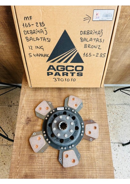 Massey Ferguson 165-285 Debrıyaj Balatası 12 Inç 5 Yaprak Agco