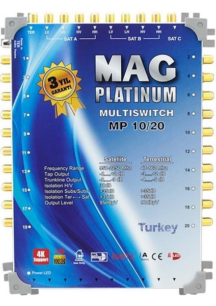 Platinum 10-20 Kaskatlı Uydu Santrali