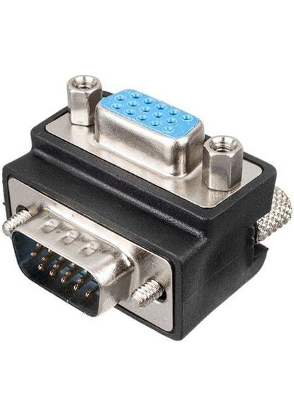 Powermaster VGA Dişi Erkek Çevirici 90° Derece L Tip