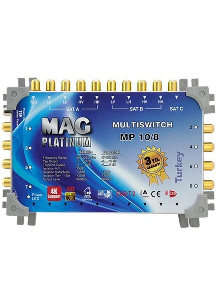 Platinum 10-8 Kaskatlı Uydu Santrali