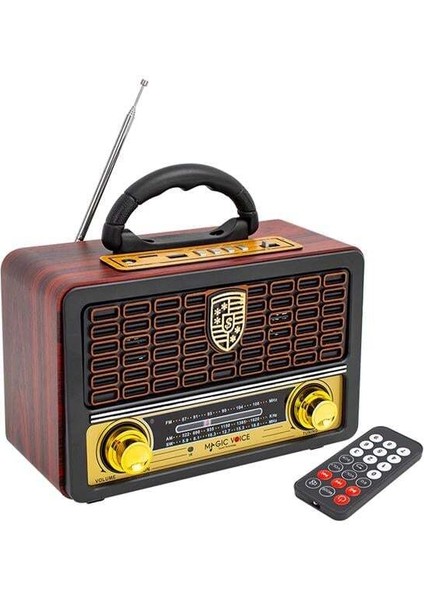 MagicVoice MV-110BT USB - SD - FM - Bluetooth Destekli Nostaljik Radyo