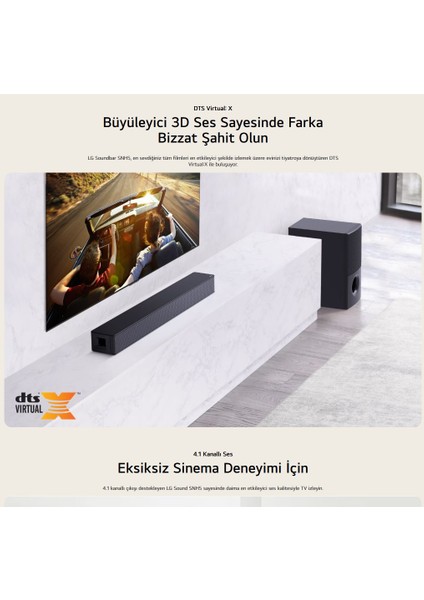 Ev Sinema Sistemi & Soundbar Dts Virtual: x 600W Yüksek Ses ve Kalite, 4.1 Kanal Sinema Deneyimi, Kablosuz Bluetooth Optik, HDMI ve USB Ses Sistemi modelleri