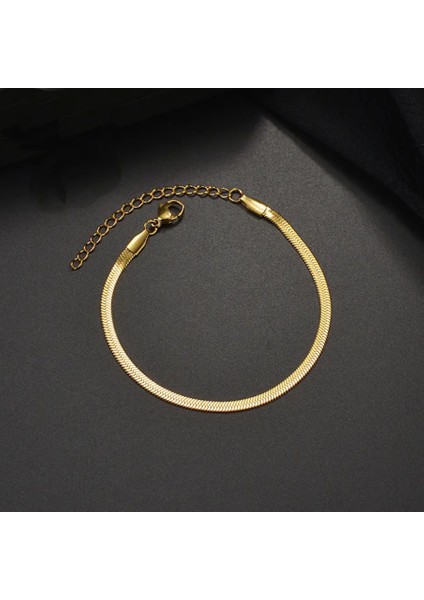 Çelik Yassı Zincir Bileklik