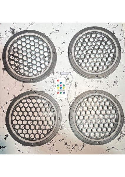 Ledli 20CM Piksel Midrange Hoparlör Kapağı 358 Adet Animasyonlu Kumandalı