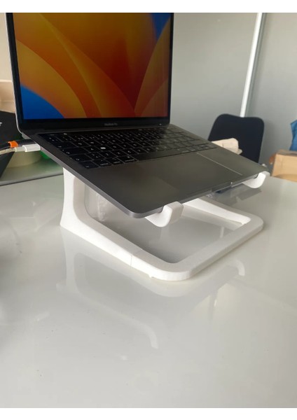- Notebook Laptop Standı - Model No : 2 - Laptop Notebook Yükseltici - Beyaz Renkli - Taşınabilir & Basit & Ergonomik