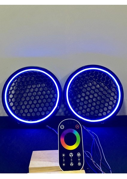 Dokunmatik Kumandalı 20 cm Neon Işıklı Midrange Hoparlör Kapağı 1 Takım (2 Adet) fiyatları