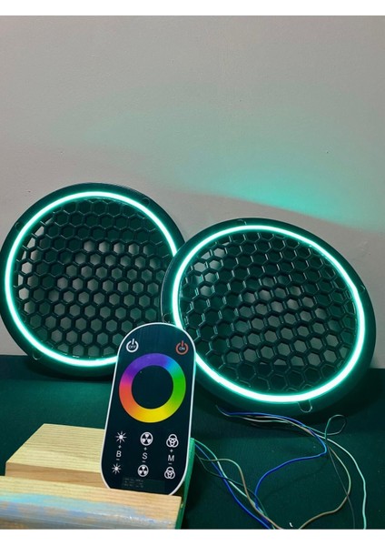 Dokunmatik Kumandalı 20 cm Neon Işıklı Midrange Hoparlör Kapağı 1 Takım (2 Adet) modelleri