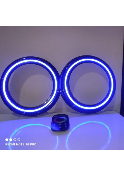 Dokunmatik Kumandalı 20 cm Rgb Neon Işıklı Midrange Hoparlör Kapağı Içi Boş 1 Takım (2 Adet) fiyatları