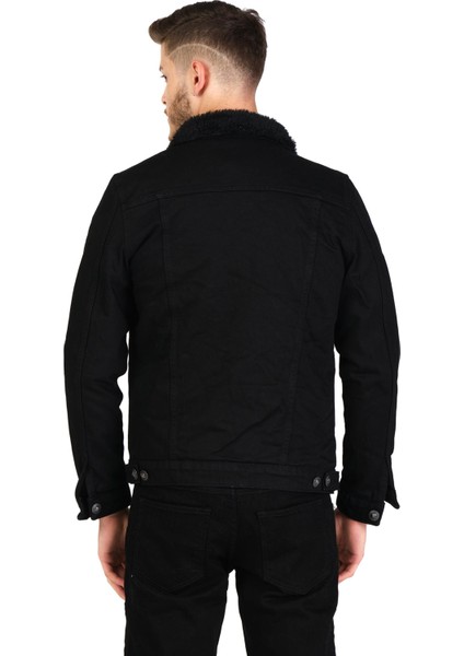 Erkek Slim Fit Içi Yünlü Düğmeli Kısa Kot Mont fırsatları