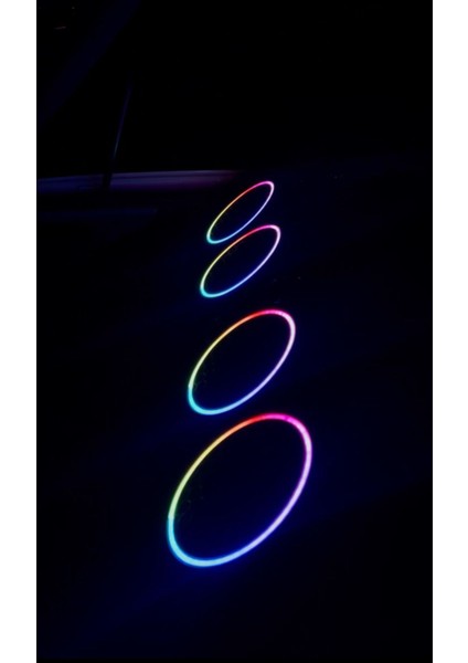 20CM Pixel Ledli Sese Duyarlı 358 Modlu Midrange Kapağı 1 Takım 2 Adet modelleri