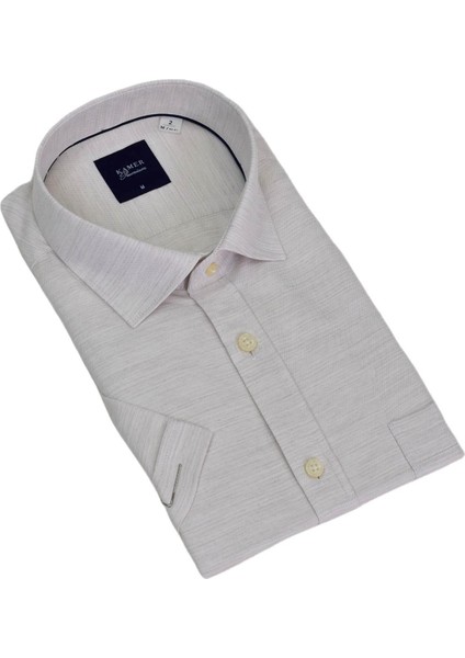 Erkek Klasik Kısa Kol Gömlek 9530 BGL-ST04747 modelleri
