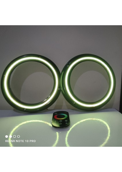 Dokunmatik Kumandalı 20 cm Rgb Neon Işıklı Midrange Hoparlör Kapağı Içi Boş 1 Takım (2 Adet) fırsatları