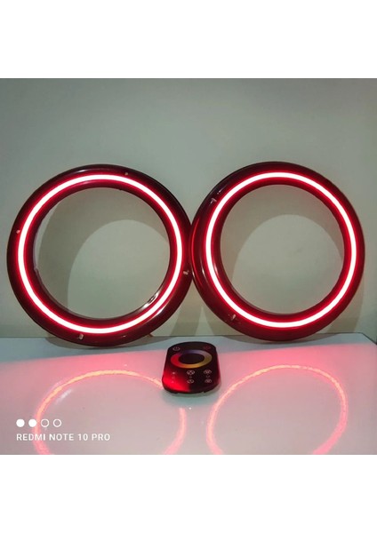 Dokunmatik Kumandalı 20 cm Neon Işıklı Midrange Hoparlör Kapağı Içi Boş 2 Takım 4 Adet