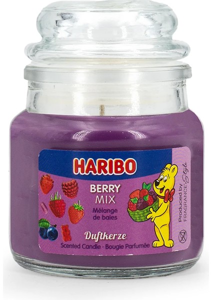 3'lü Kokulu Mum Seti Haribo Fruit Power - Berry Mix, Hindistan Cevizi Limon, Tropikal Eğlence fırsatları