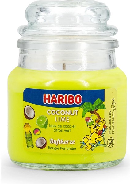 3'lü Kokulu Mum Seti Haribo Fruit Power - Berry Mix, Hindistan Cevizi Limon, Tropikal Eğlence