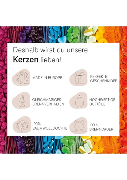 Haribo Şeftali Cenneti Kokulu Mum indirimleri