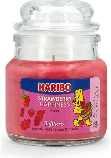 3'lü Haribo Kokulu Mum Seti - Limon Meyveleri, Kiraz Kola, Çilek Mutluluğu