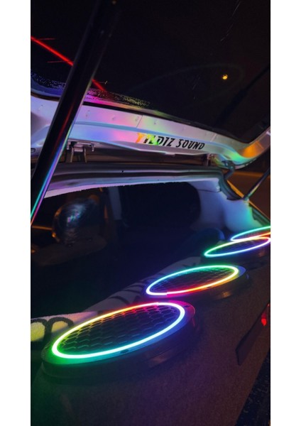20 cm Midrange Kapağı Piksel Neon Ledli 358 Animasyonlu 2 Takım 4 Kapak Rf Kumandalı fiyatları