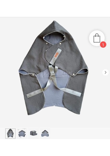 Pamuk Dış Yüzeyli Müslin Astar Bebek Taşıma Çantası modelleri