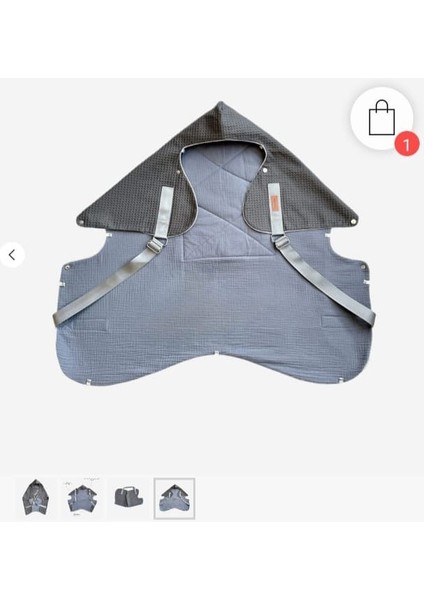 Pamuk Dış Yüzeyli Müslin Astar Bebek Taşıma Çantası fırsatları
