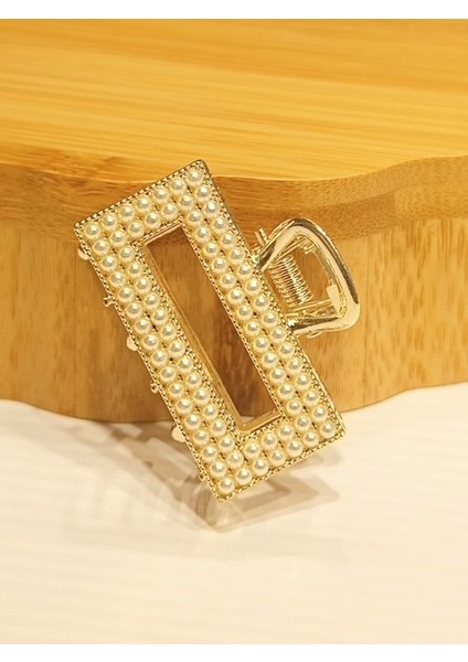 Lüks Gösterişli Parıltılı Metal Kıstırma Toka