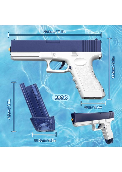 Elektrikli Otomatik Atış Yapan Çift Sarjörlü Glock Su Tabancası fırsatları