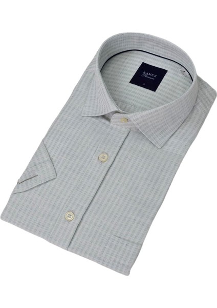 Erkek Klasik Kısa Kol Gömlek 9526 BGL-ST04748