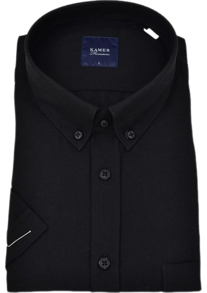 Erkek Klasik Düz Renk Kısa Kol Gömlek Pamuklu 9411 BGL-ST04745 fırsatları