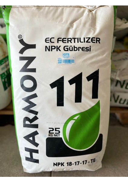 Drt Harmony 111 18-17-17-Te Npk Gübresi 25 kg