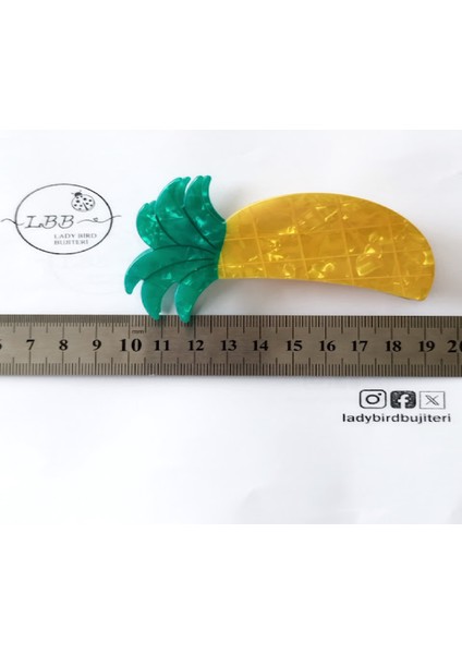 Ladybirdbujiteri Ananas Lüks Kemik Mandal Toka fiyatları