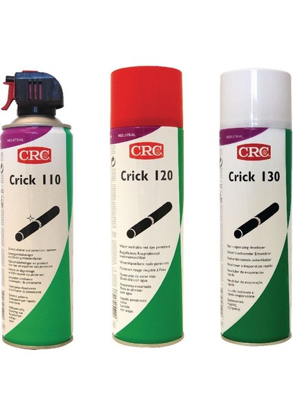 Çatlak Tespit Sprey Takımı Crick 110 + Crick 120 + Crick 130 Tahribatsız Muayene fiyatları